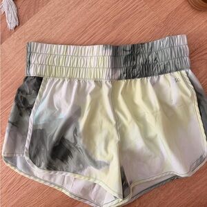 DSG Pale Green and Light Gray Active Shorts